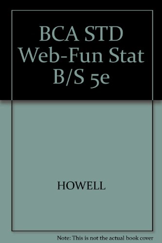 BCA STD Web-Fun Stat B/S 5e (9780534399504) by Howell