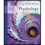Stock image for Study Guide for Weiten's Psychology: Themes and Variations- Briefer Version,6th Edition for sale by HPB-Red