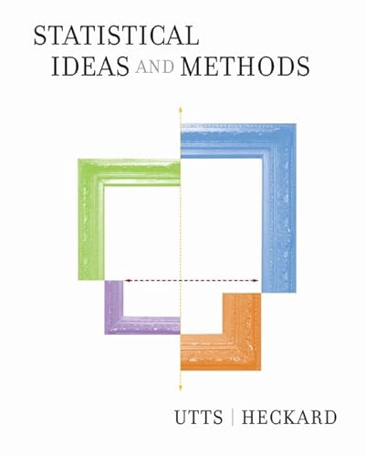 Imagen de archivo de Statistical Ideas and Methods (with CD-ROM) (Available Titles CengageNOW) a la venta por HPB-Red