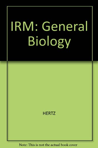 IRM: General Biology (9780534403249) by Pires, Blair, Boury, Rayburn