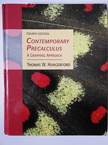 Stock image for Contemporary Precalculus: A Graphing Approach (with CD-ROM, BCA/iLrn? Tutorial, and InfoTrac) (Available Titles CengageNOW) for sale by The Book Cellar, LLC