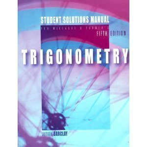 Stock image for Trigonometry Student Solutions Manual for sale by Goodwill Books