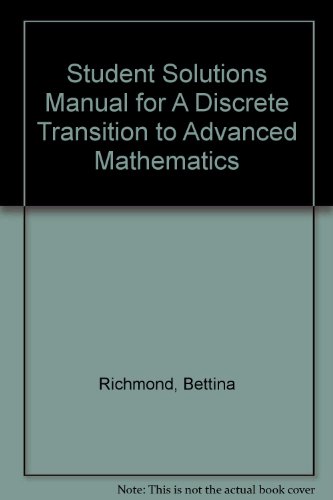 9780534405199: A Discrete Transition to Advanced Mathematics