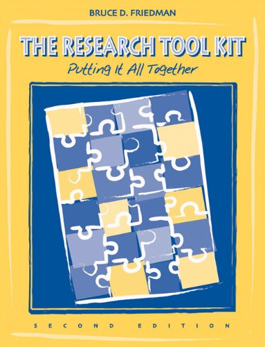 Imagen de archivo de The Research Tool Kit: Putting it All Together (Social Work Research Methods / Writing / Evaluation) a la venta por Zoom Books Company