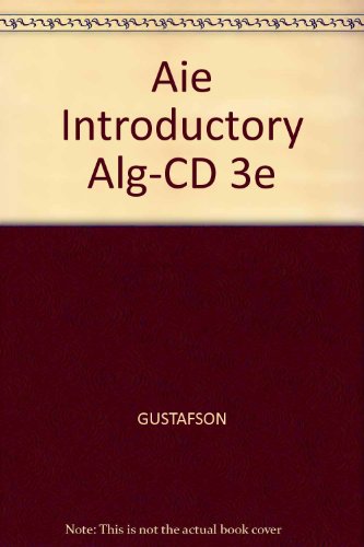 9780534407360: Aie Introductory Alg-CD 3e