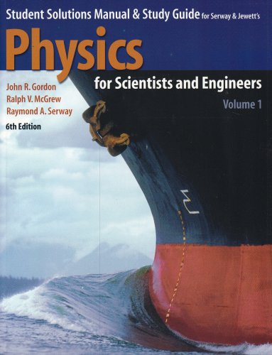 Stock image for Student Solutions Manual Study Guide to Accompany Physics for Scientists and Engineers for sale by Books of the Smoky Mountains