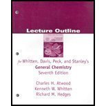 Beispielbild fr General Chemistry, Seventh Edition Solutions Manual zum Verkauf von Wonder Book