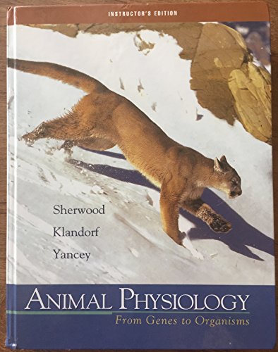 IE Animal Physiology (9780534409944) by KLANDORF; YANCEY; SHERWOOD