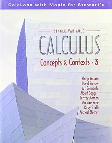 Beispielbild fr Labs with Maple for Single Variable Calculus Concepts and Contexts, 3rd edition zum Verkauf von BooksRun