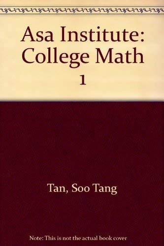 9780534415341: Asa Institute: College Math 1