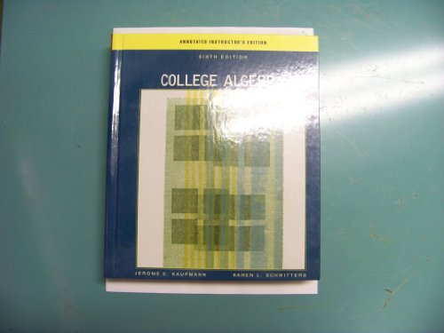 Imagen de archivo de College Algebra a la venta por ThriftBooks-Atlanta