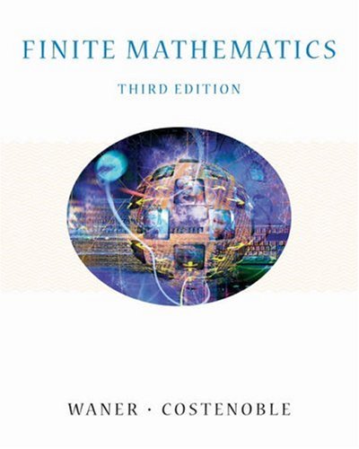 Imagen de archivo de Finite Mathematics (with InfoTrac) (Available Titles CengageNOW) a la venta por HPB-Red