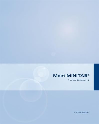 Beispielbild fr Minitab Student Version 14 for Windows zum Verkauf von Better World Books