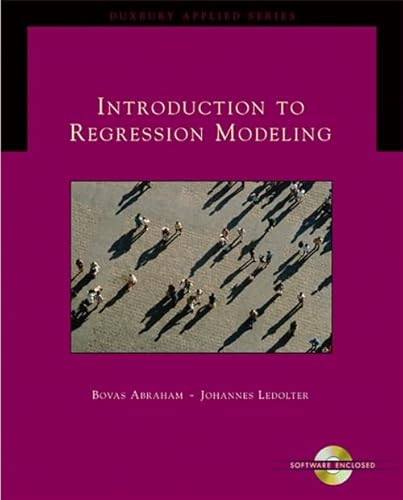 Beispielbild fr Introduction to Regression Modeling (with CD-ROM) (Duxbury Applied) zum Verkauf von BooksRun