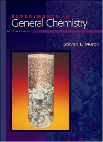 9780534424626: Experiments in General Chemistry