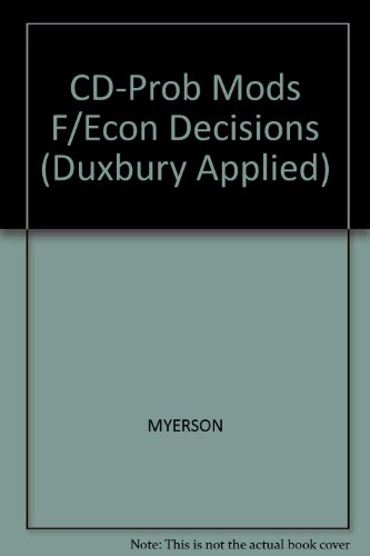 Text-Specific CD-ROM for Myerson's Probability Models for Economic Decisions (9780534424688) by Myerson, Roger B.