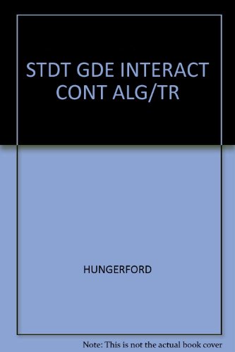 Student Guide (with Pin Code) for Hungerford's Interactive Contemporary College Algebra and Trigonometry (9780534432508) by Hungerford, Thomas W.