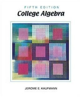 Imagen de archivo de College Algebra (with CD-ROM, Make the Grade, and InfoTrac) a la venta por HPB-Red
