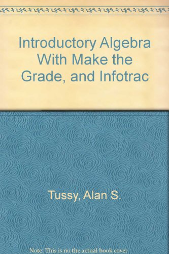 Stock image for Introductory Algebra (with CD-ROM, Make the Grade, and InfoTrac) for sale by HPB-Red