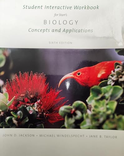 Stock image for Student Interactive Workbook for Starr  s Biology: Concepts and Applications, 6th Edition, c. 2006, 9780534462291, 0534462294 for sale by Walker Bookstore (Mark My Words LLC)