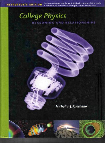 Stock image for College Physics Reasoning and Relationships Instructor's Edition for sale by ThriftBooks-Dallas