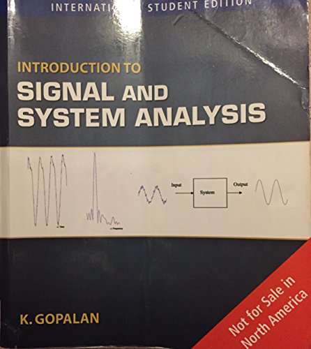 9780534466060: An Introduction to Signal and Systems Analysis