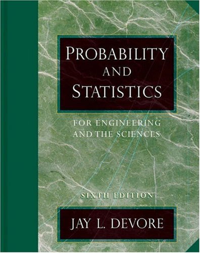 Imagen de archivo de Probability and Statistics for Engineering and the Sciences (with CD-ROM and InfoTrac ) 6th edition by Devore, Jay L. (2003) Hardcover a la venta por ThriftBooks-Atlanta