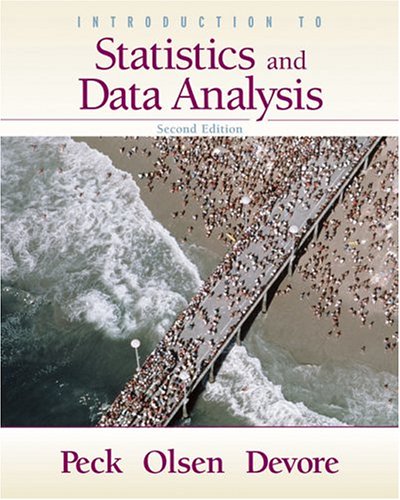 Imagen de archivo de Thomson/Brooks/Cole: Introduction To Statistics And Data Analysis, Second Edition: Student Text With Factory Sealed CD-ROM (2005 Copyright) a la venta por ~Bookworksonline~