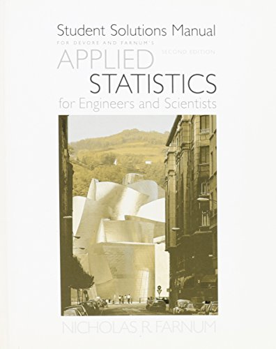 Imagen de archivo de Applied Statistics for Engineers and Scientists a la venta por Better World Books