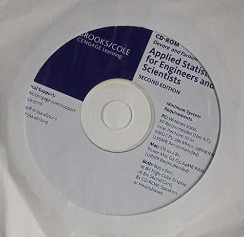 Book-Specific CD-ROM for Devore/Farnumâ€™s Applied Statistics for Engineers and Scientists, 2nd (9780534467227) by Devore, Jay L.; Farnum, Nicholas R.