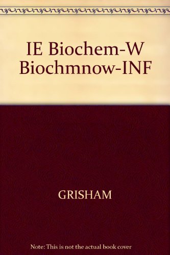 Imagen de archivo de IE Biochem-W Biochmnow-INF a la venta por HPB-Red