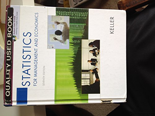 Stock image for Statistics for Management and Economics (with CD-ROM and InfoTrac) (Available Titles CengageNOW) for sale by SecondSale