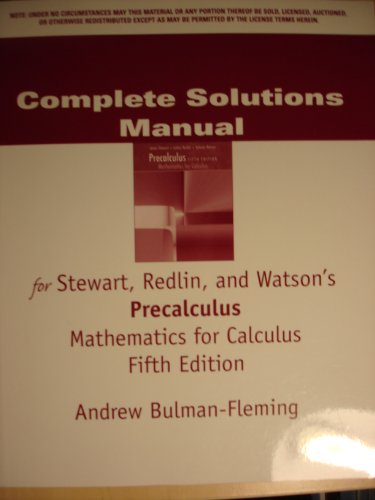 Beispielbild fr Csm Precalc Math F/Calc 5e zum Verkauf von Better World Books