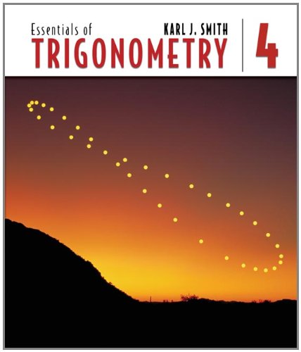 Beispielbild fr Essentials of Trigonometry (with CD-ROM and iLrnT Tutorial) (Available Titles Cengagenow) zum Verkauf von SecondSale