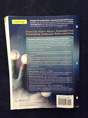 Imagen de archivo de Intermediate Algebra : Connecting Concepts Through Applications a la venta por Better World Books: West