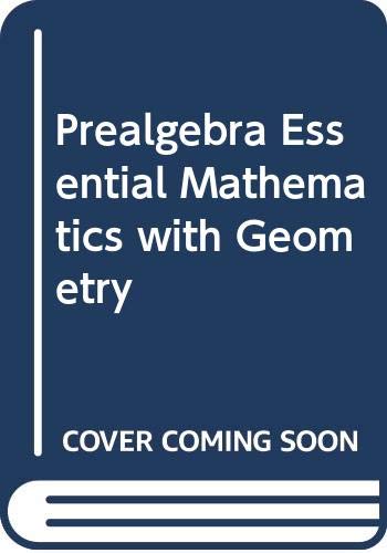 Stock image for Prealgebra Essential Mathematics with Geometry for sale by HPB-Red