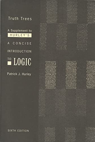 9780534505387: Truth Trees for Concise Introduction to Logic