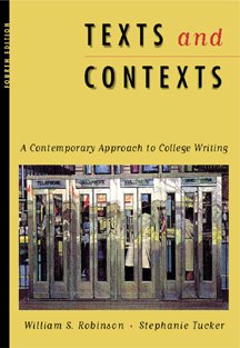 9780534507732: Texts and Contexts: Contemporary Approach to College Writing