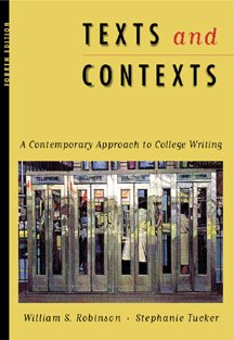 Stock image for Texts and Contexts: A Contemporary Approach to College Writing for sale by HPB-Red