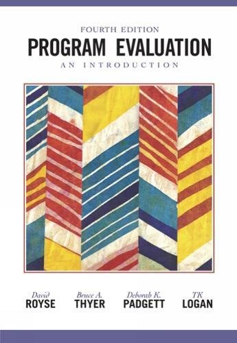 Beispielbild fr Program Evaluation: An Introduction (Research, Statistics, & Program Evaluation) zum Verkauf von Wonder Book