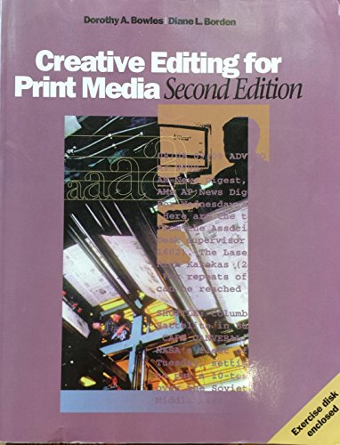 Stock image for Creative Editing for Print Media (Wadsworth Series in Mass Communication & Journalism) for sale by dsmbooks