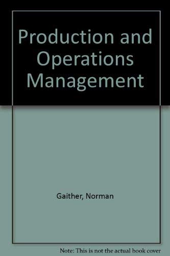 Stock image for Production and Operations Management for sale by HPB-Red