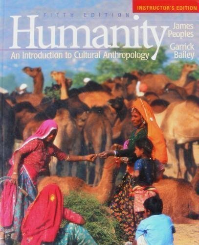 Beispielbild fr Humanity Introduction to Cultural Anthropology zum Verkauf von Books From California