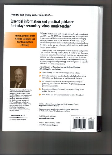 9780534516550: Teaching Music in the Secondary Schools