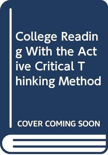 9780534518509: College Reading: Bk. 1