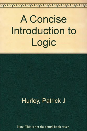 9780534520076: A Concise Introduction to Logic