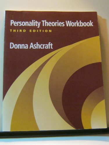Stock image for Personality Theories Workbook for sale by Idaho Youth Ranch Books