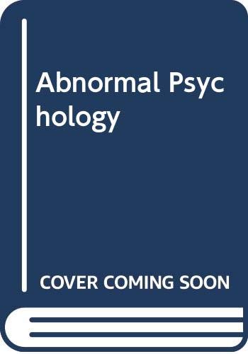 9780534522964: Abnormal Psychology