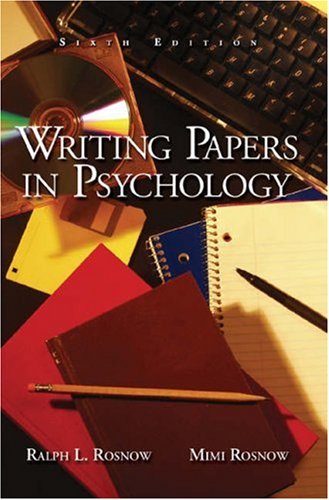 Imagen de archivo de Writing Papers in Psychology a la venta por Better World Books