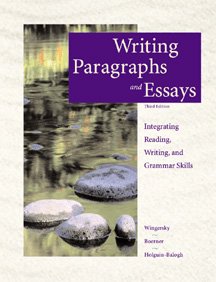 Beispielbild fr Writing Paragraphs and Essays: Intergrating Reading, Writing, and Grammar Skills zum Verkauf von HPB-Red